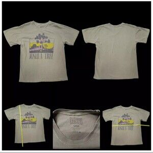 Vintage Y2K Josha Tree Souvenir T-shirt Green Large Short Sleeve 100% Cotton